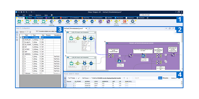 Alteryx tool surface